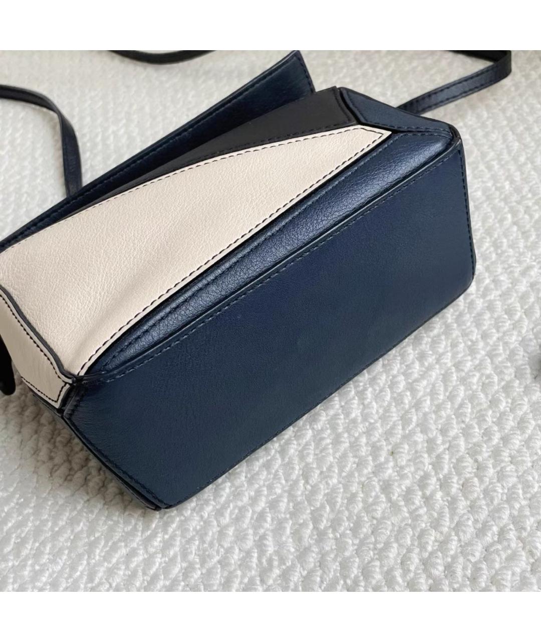 LOEWE Черная кожаная сумка с короткими ручками, фото 7