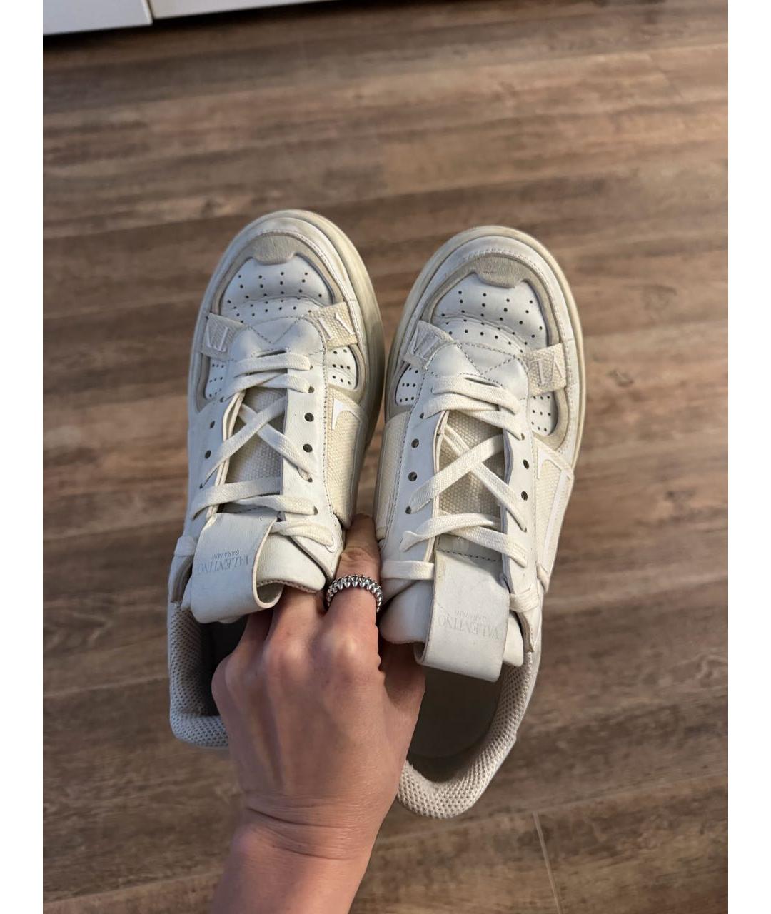 VALENTINO Белые кожаные кеды, фото 3