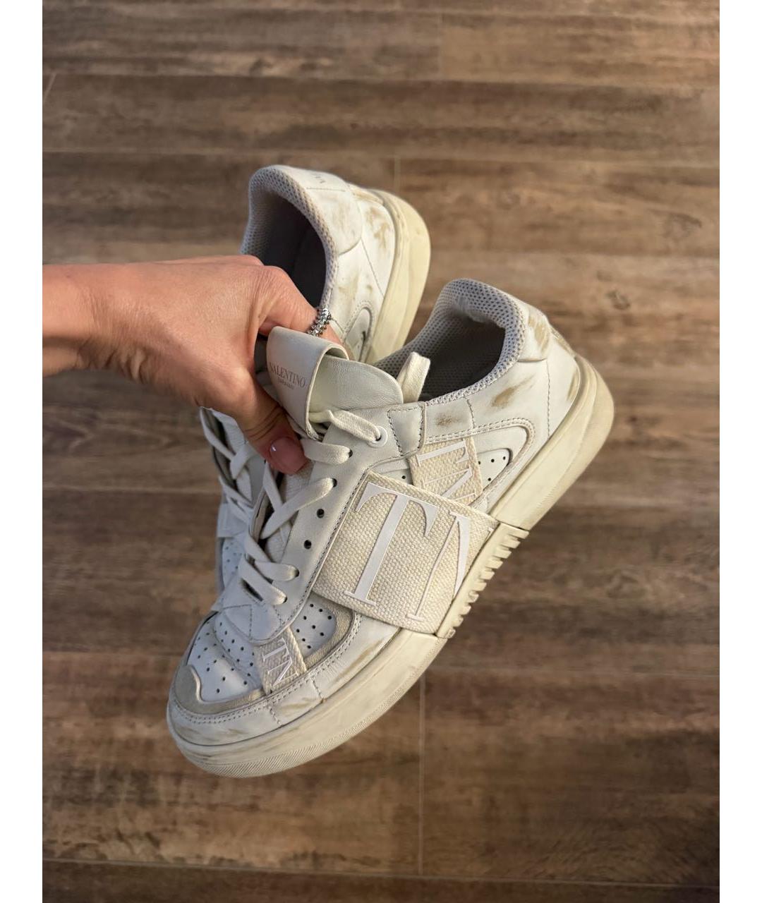 VALENTINO Белые кожаные кеды, фото 8