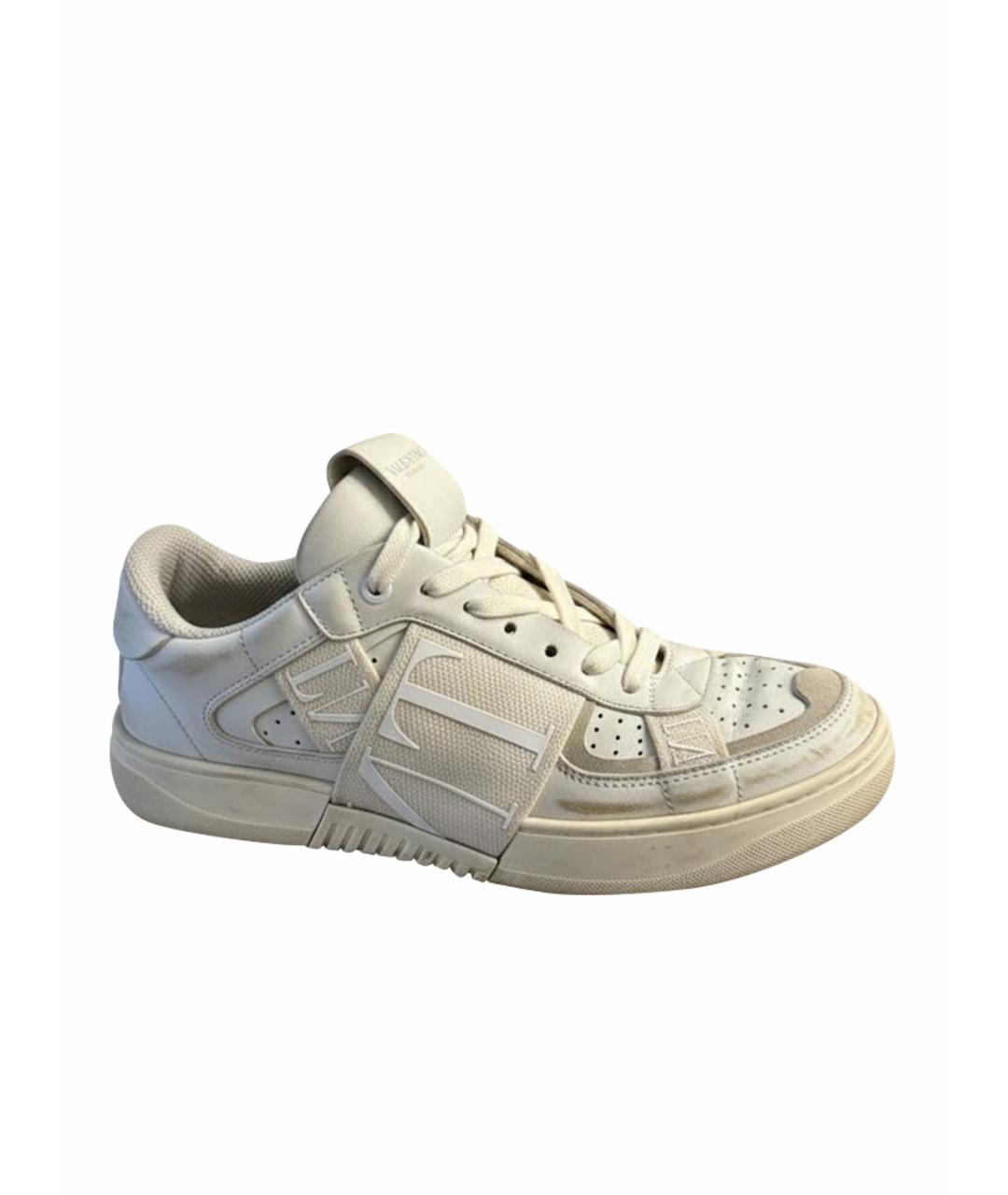 VALENTINO Белые кожаные кеды, фото 1