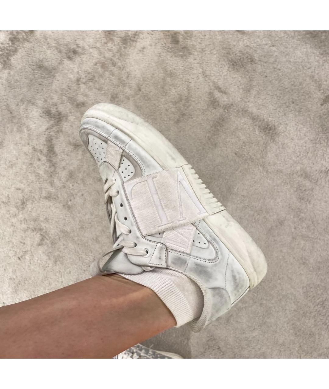 VALENTINO Белые кожаные кеды, фото 6