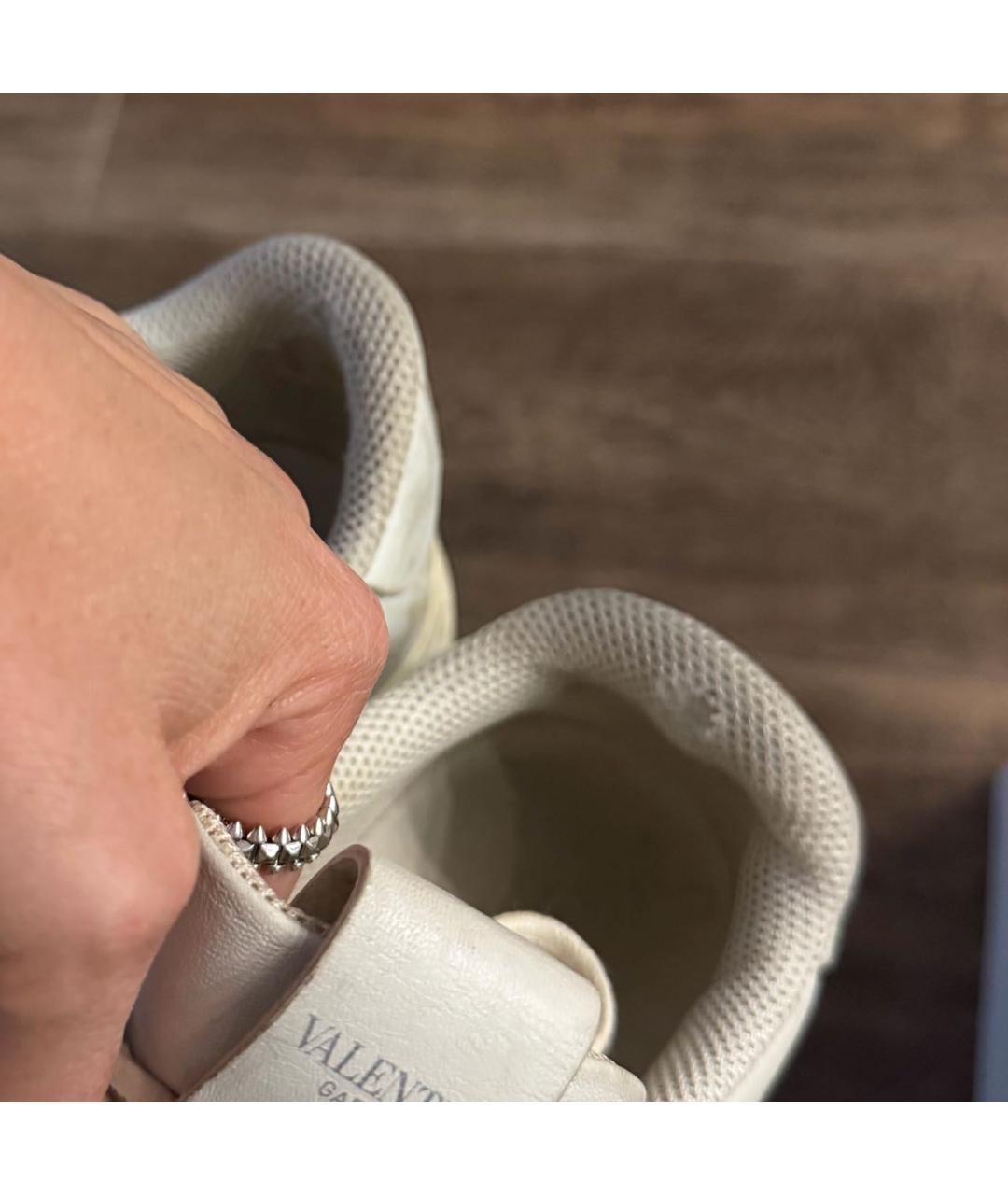 VALENTINO Белые кожаные кеды, фото 5