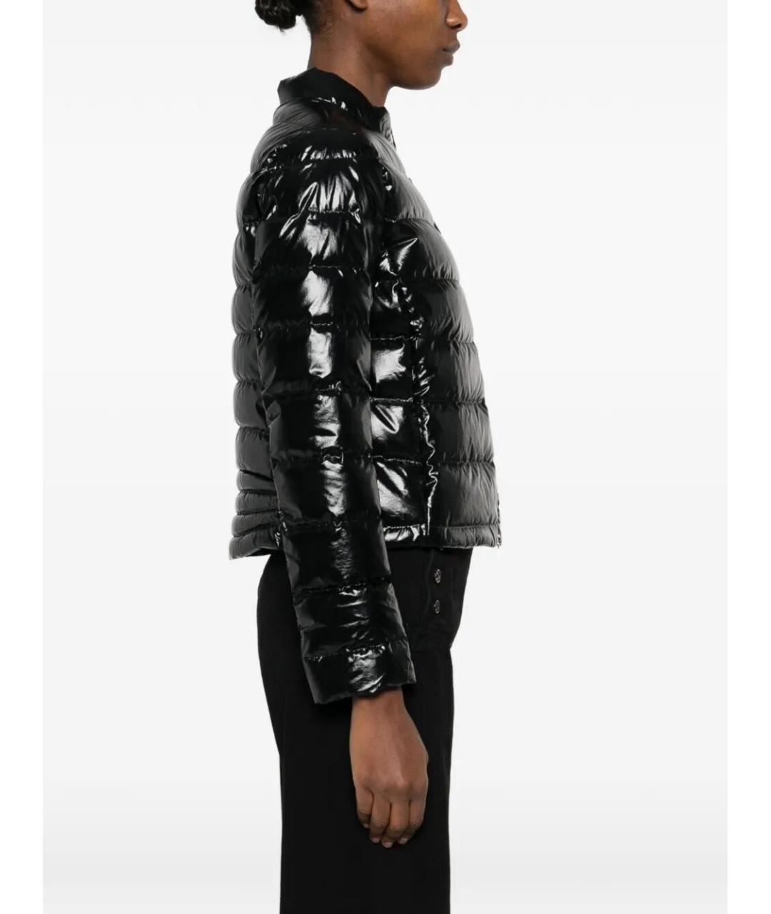 MONCLER Черный полиамидовый пуховик, фото 5