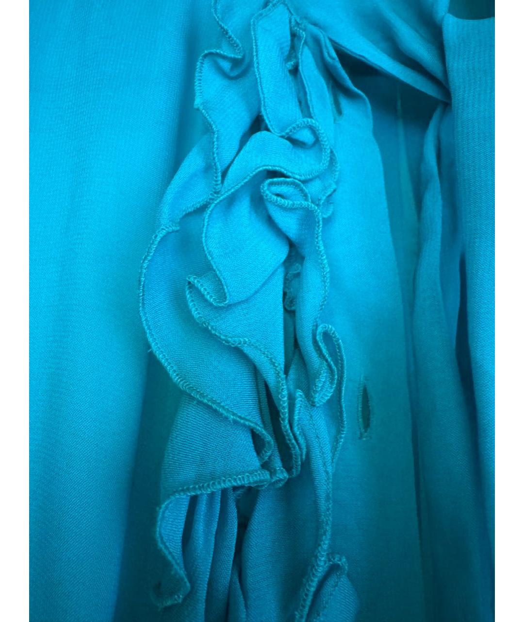 JUST CAVALLI Бирюзовая блузы, фото 3
