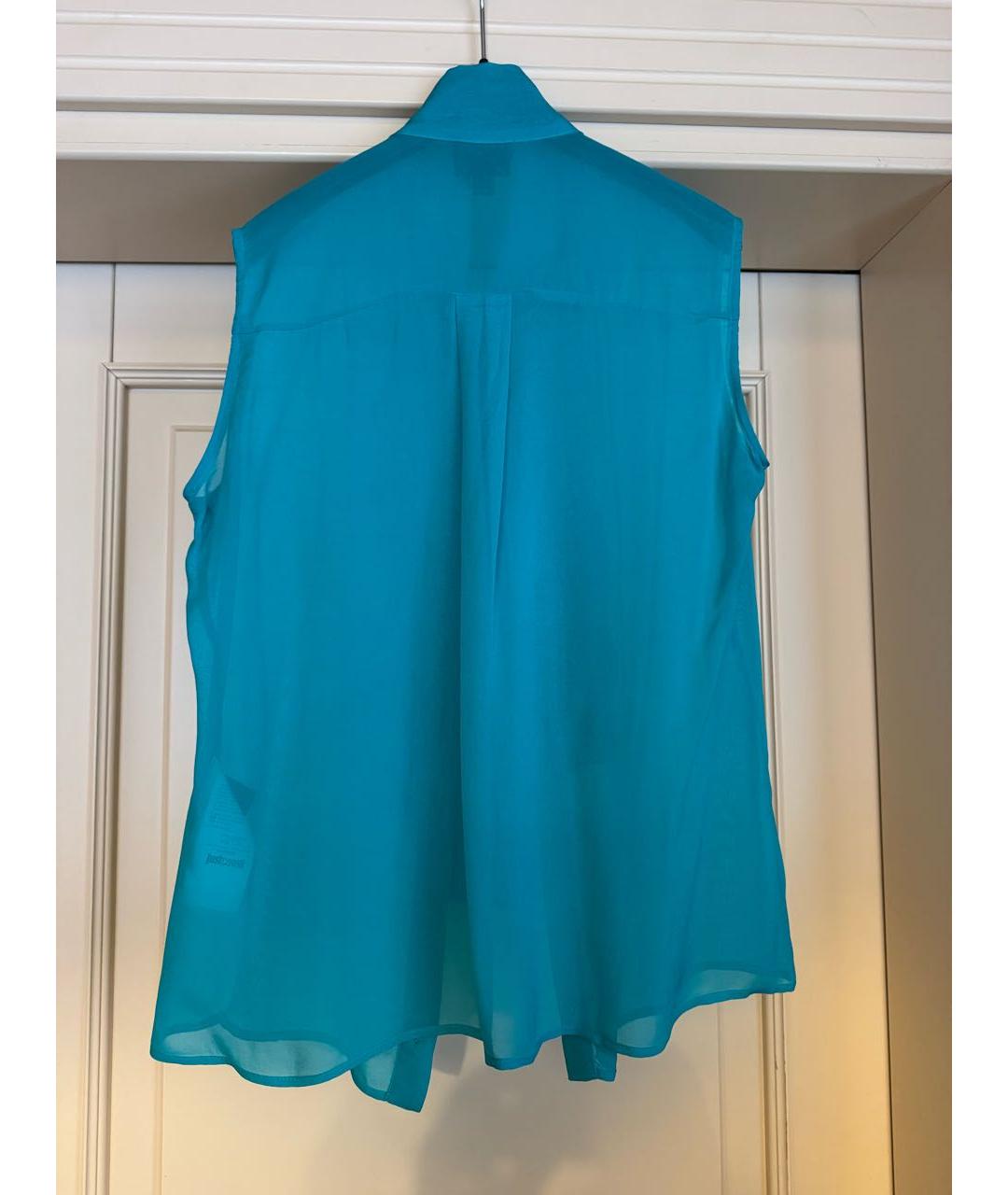 JUST CAVALLI Бирюзовая блузы, фото 2