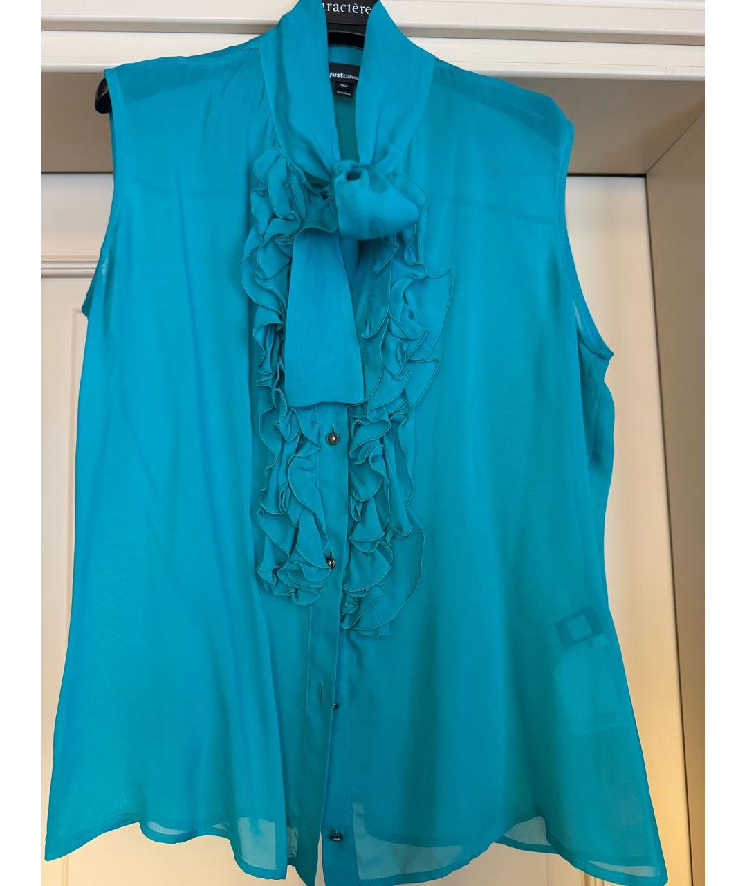 JUST CAVALLI Бирюзовая блузы, фото 5