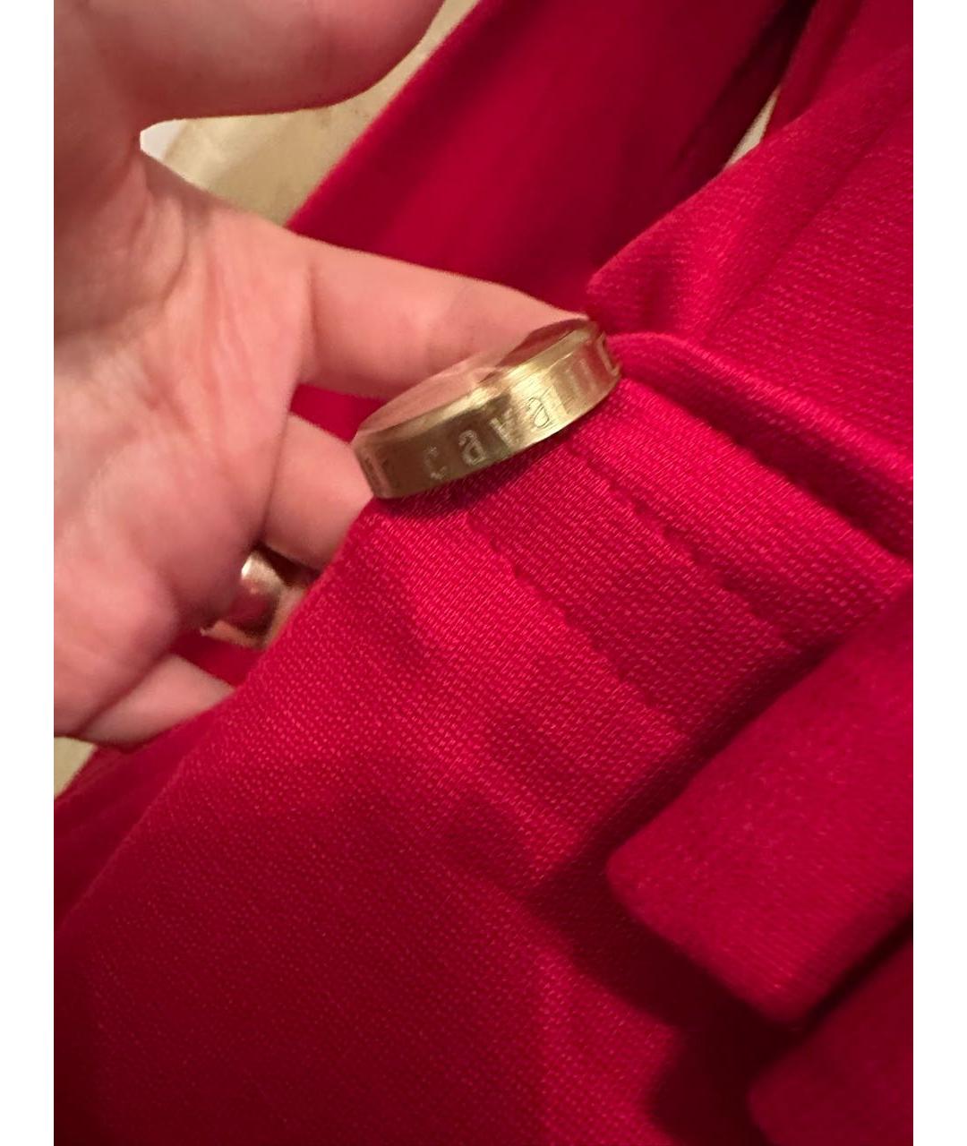 CAVALLI CLASS Красное хлопковое вечернее платье, фото 8