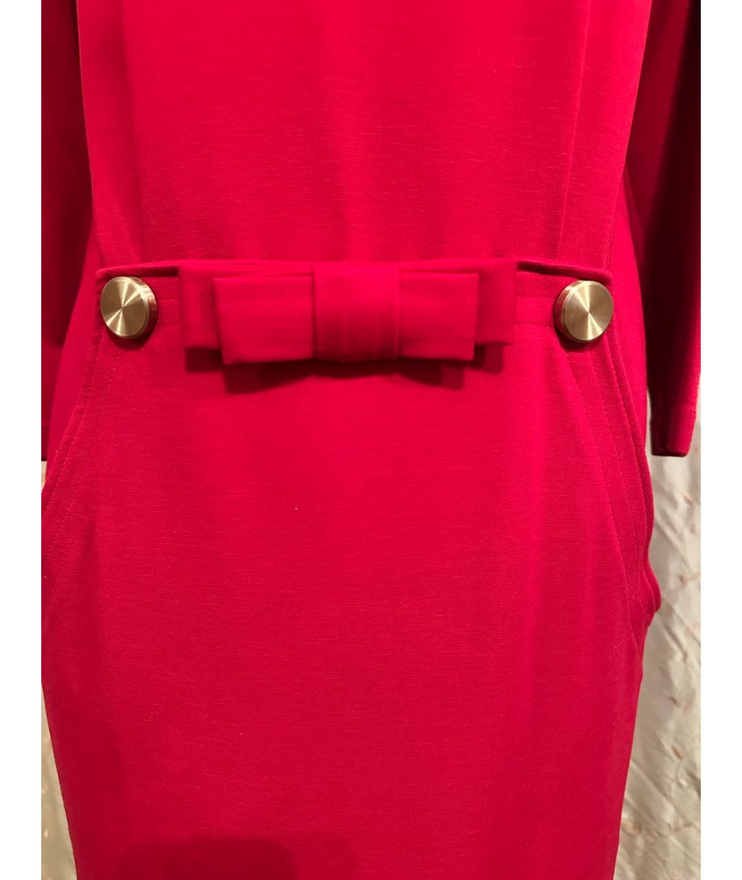CAVALLI CLASS Красное хлопковое вечернее платье, фото 4