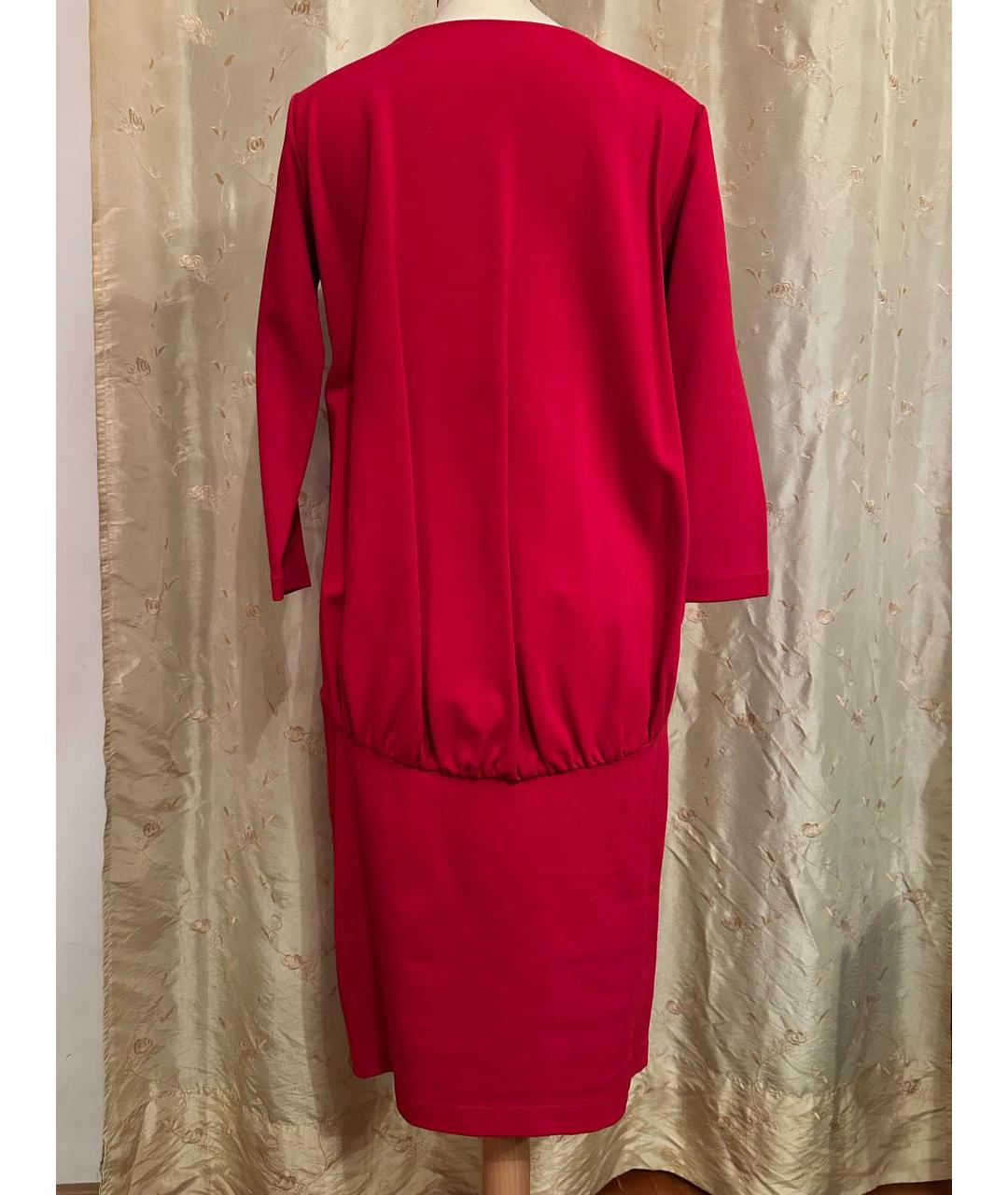 CAVALLI CLASS Красное хлопковое вечернее платье, фото 2