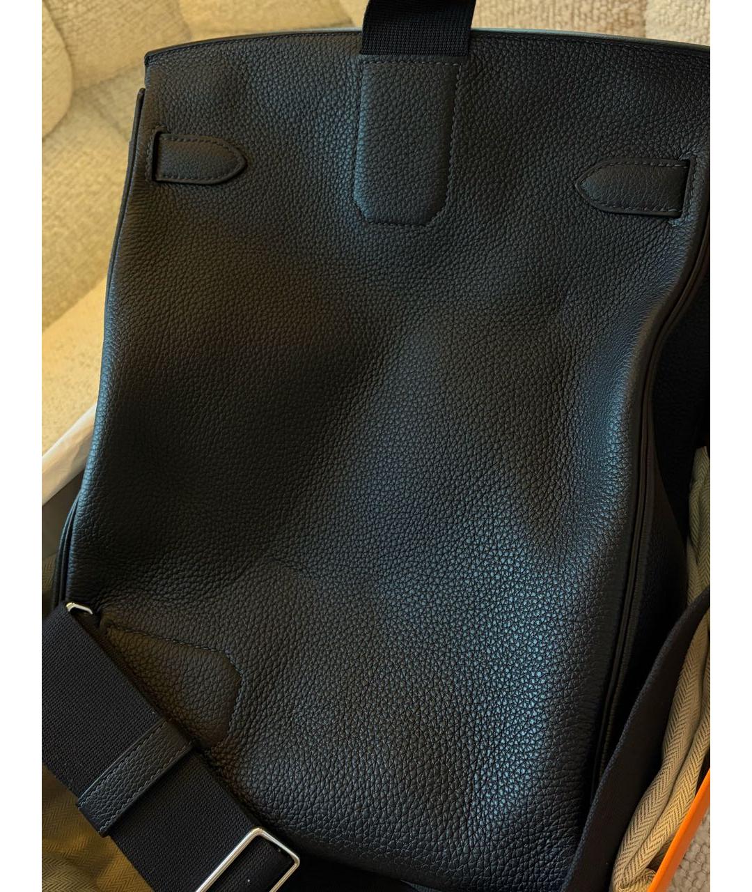 HERMES Черная кожаная сумка на плечо, фото 6