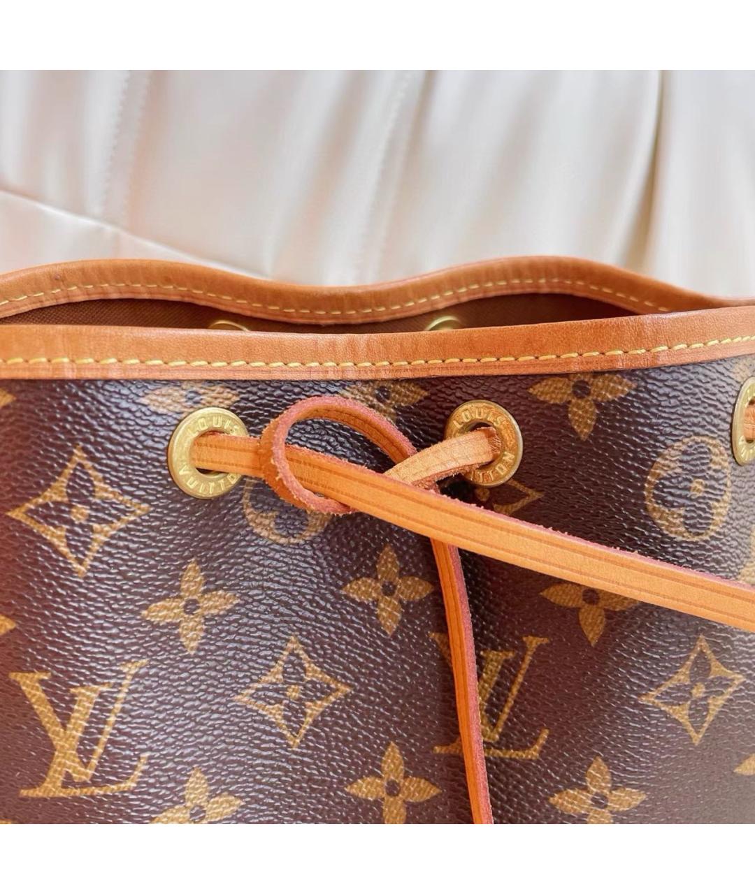 LOUIS VUITTON Коричневая кожаная сумка тоут, фото 2