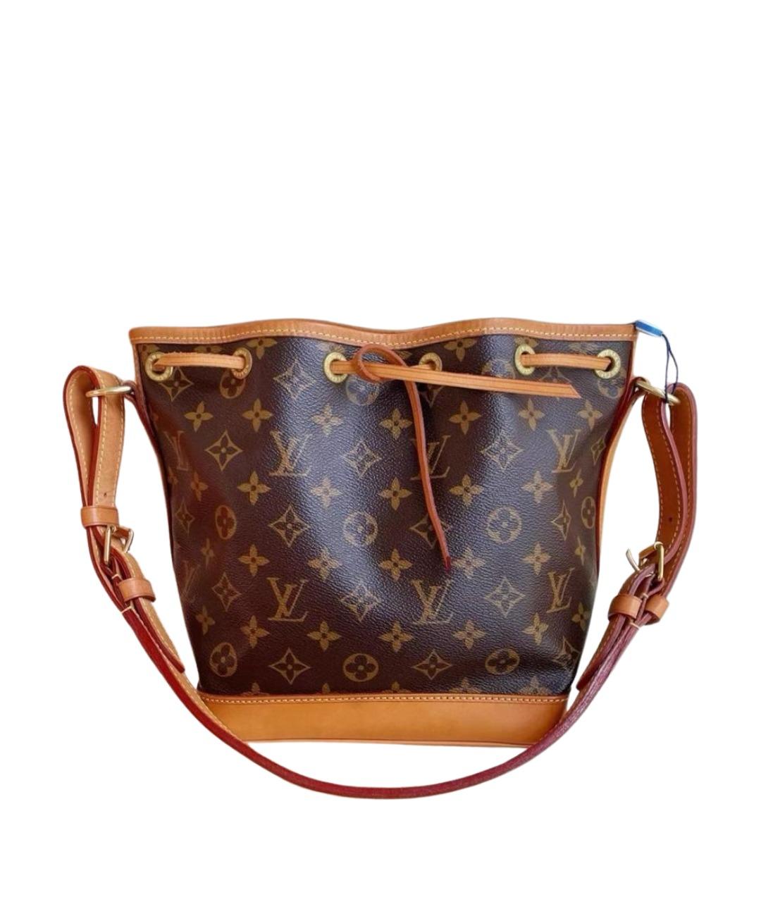 LOUIS VUITTON Коричневая кожаная сумка тоут, фото 1