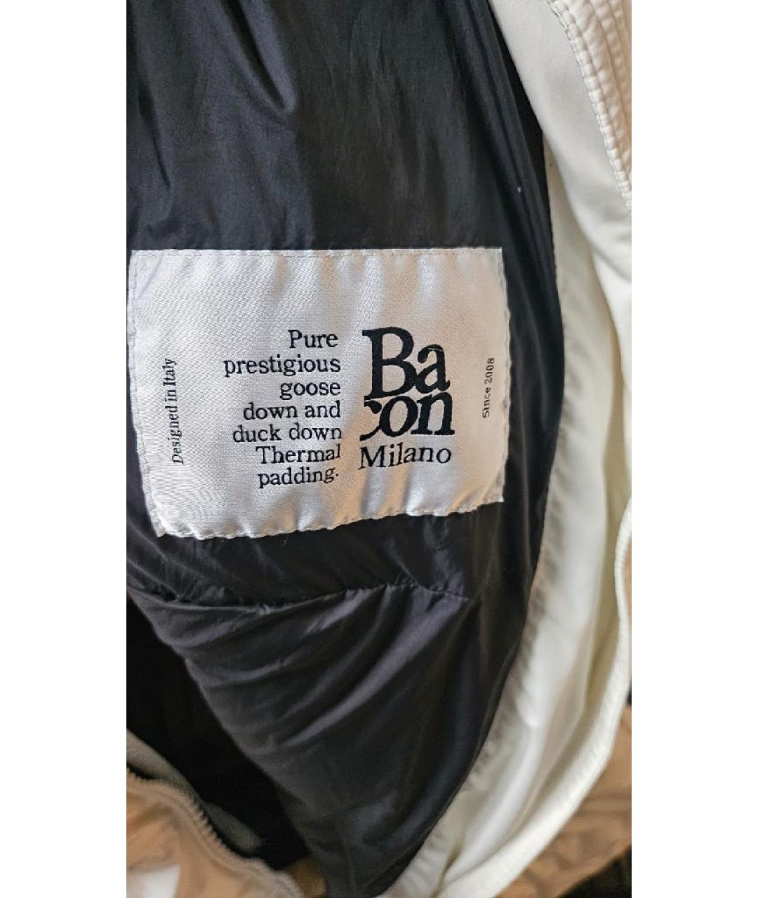 BACON Белый полиэстеровый пуховик, фото 3