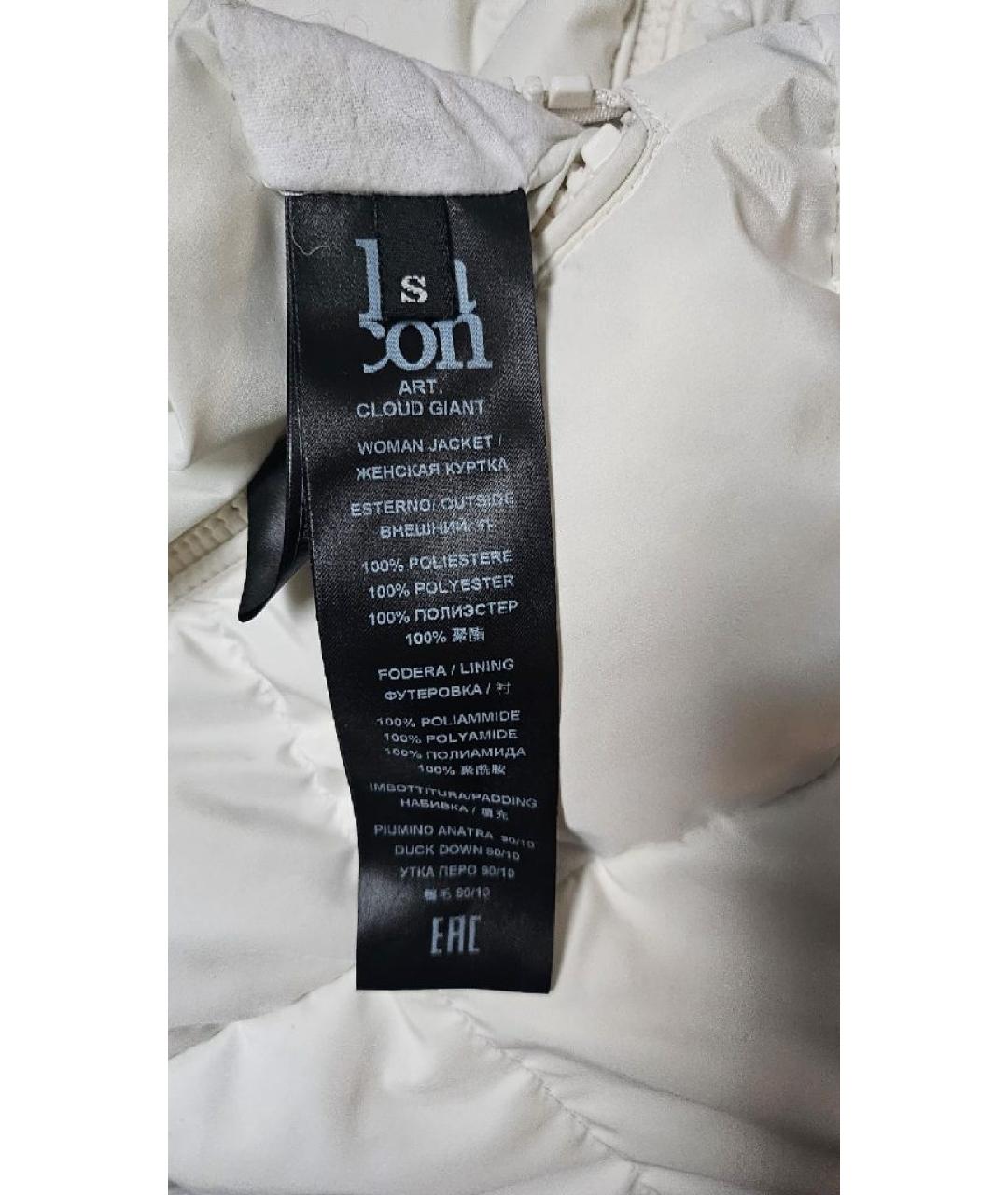 BACON Белый полиэстеровый пуховик, фото 4