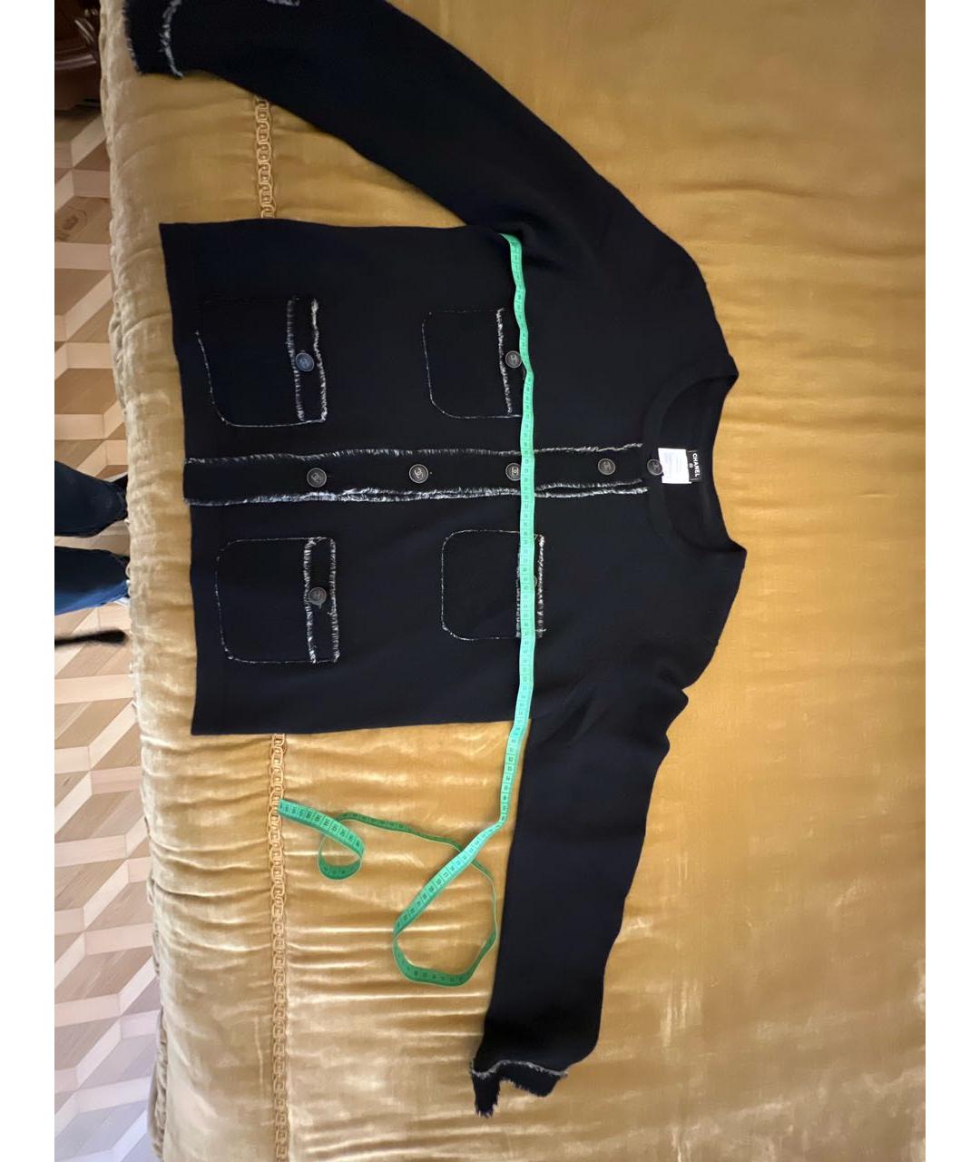 CHANEL Черный кашемировый кардиган, фото 7