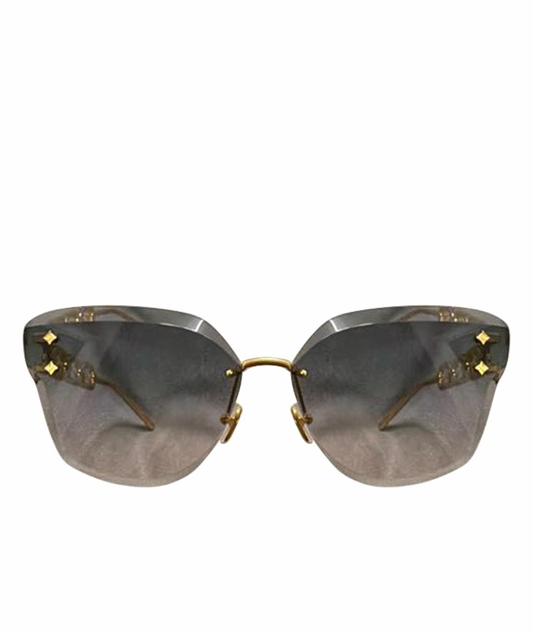 LOUIS VUITTON Серые металлические солнцезащитные очки, фото 1