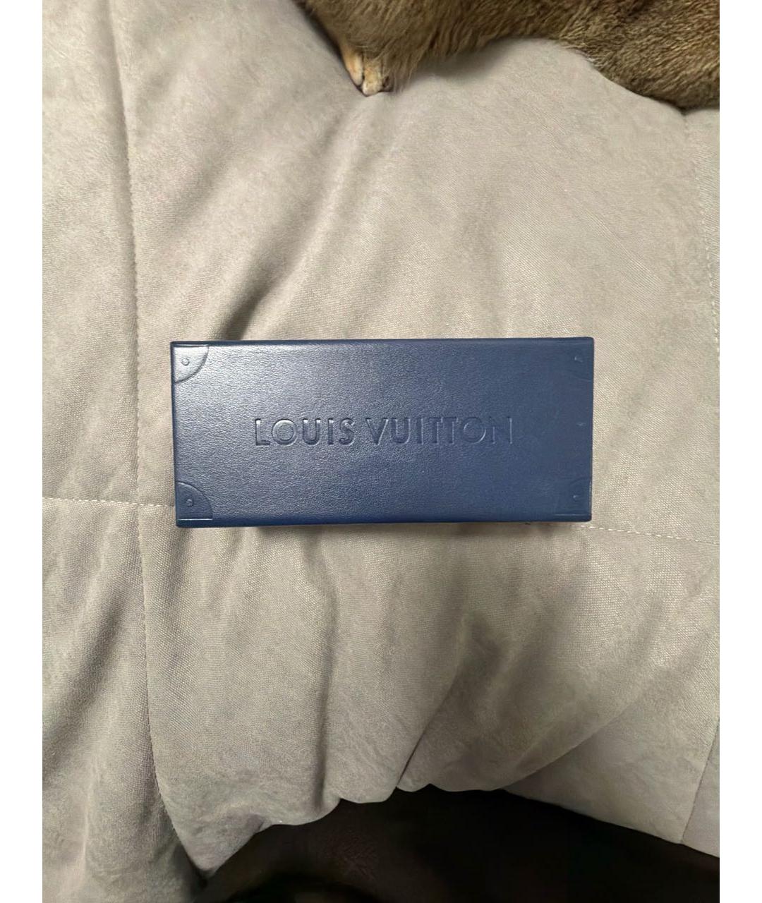 LOUIS VUITTON Серые металлические солнцезащитные очки, фото 4