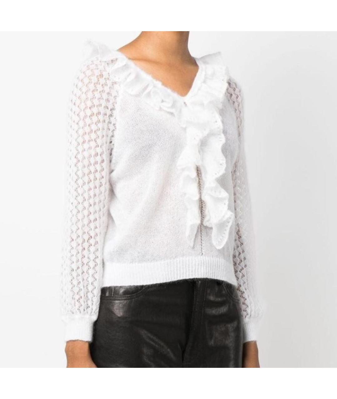 ALBERTA FERRETTI Белый шерстяной джемпер / свитер, фото 8