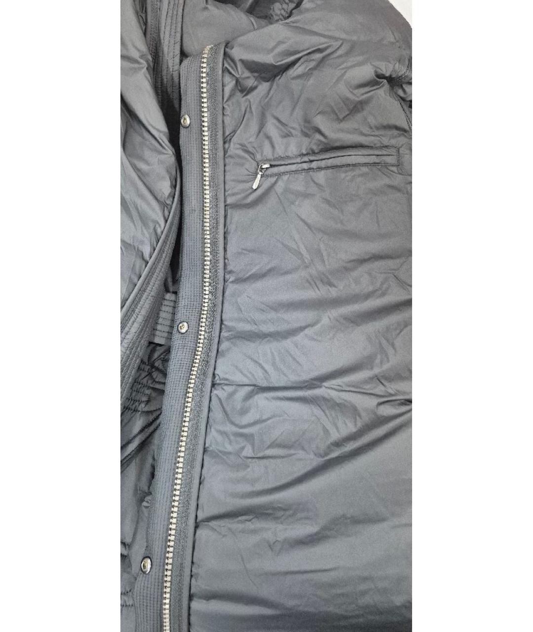 DIEGO M Черный полиэстеровый пуховик, фото 4