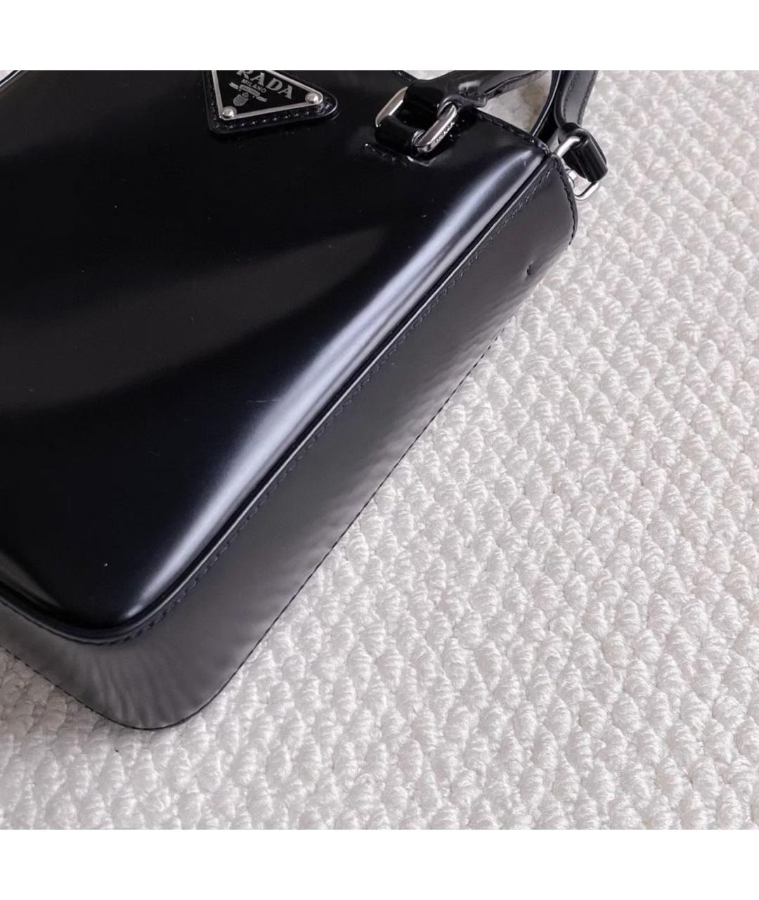 PRADA Черная кожаная сумка через плечо, фото 7