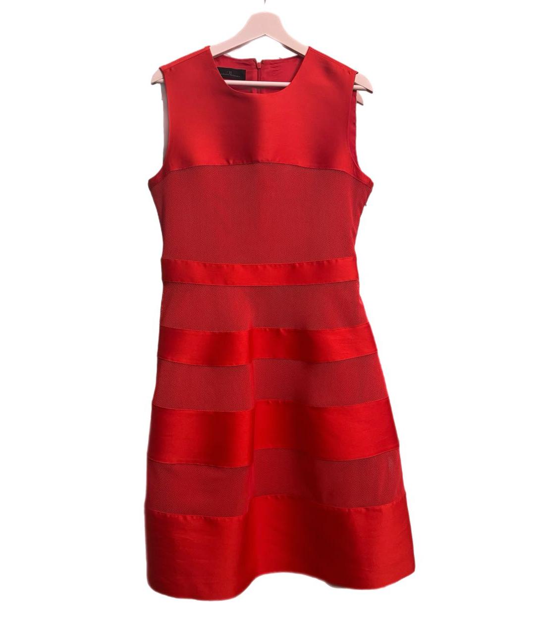 CAROLINA HERRERA Оранжевое полиэстеровое коктейльное платье, фото 5