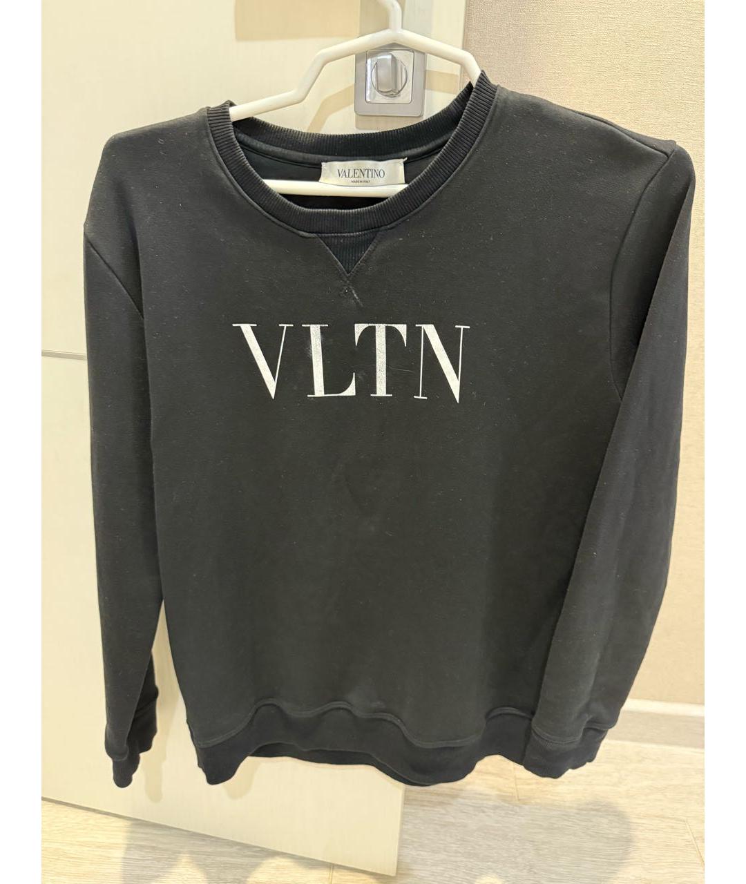 VALENTINO Черный хлопковый джемпер / свитер, фото 3