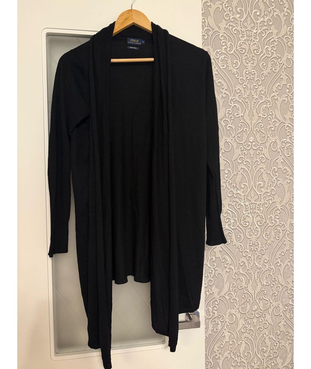 POLO RALPH LAUREN Черный шерстяной кардиган, фото 7