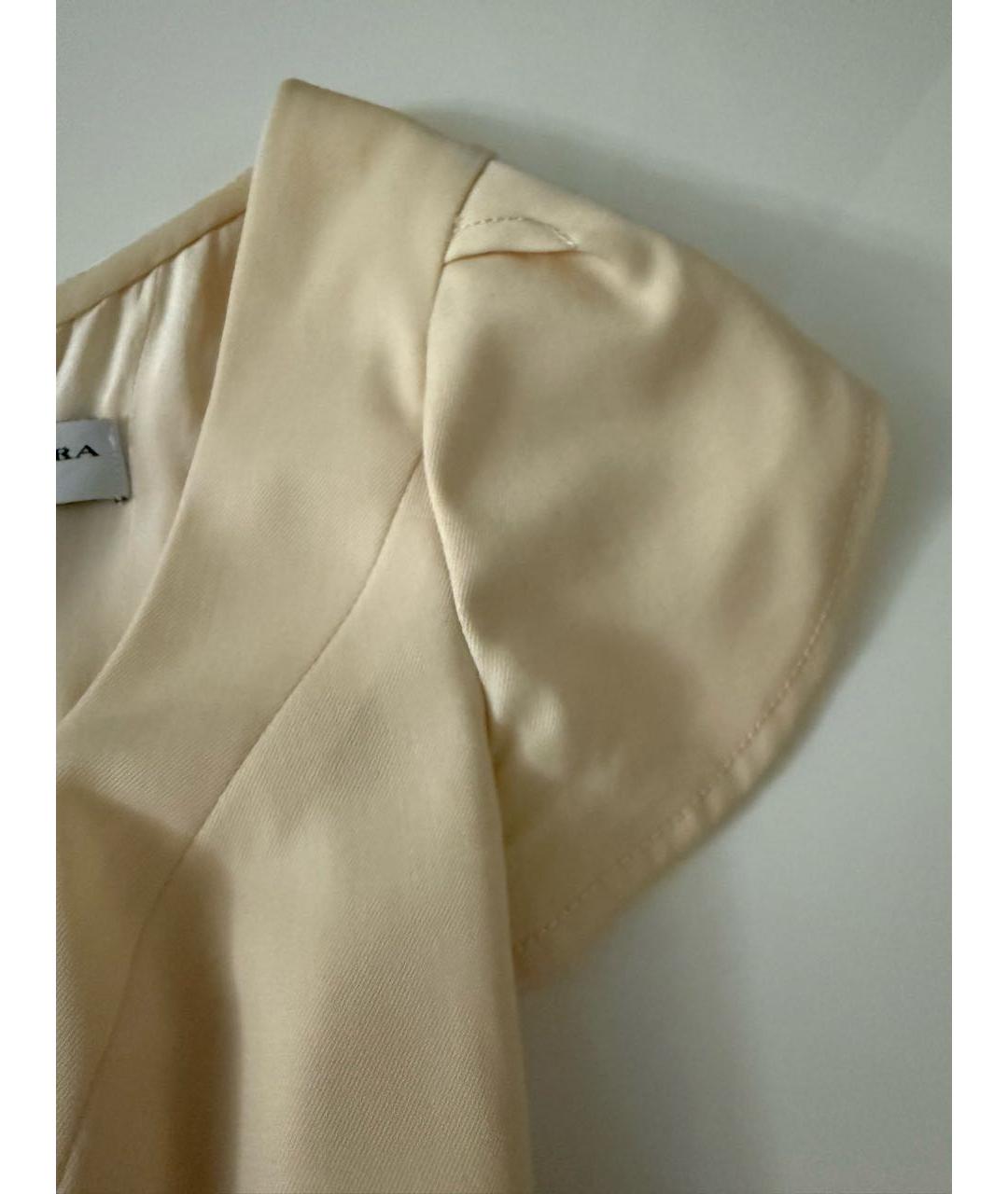 CAROLINA HERRERA Белое шелковое коктейльное платье, фото 6