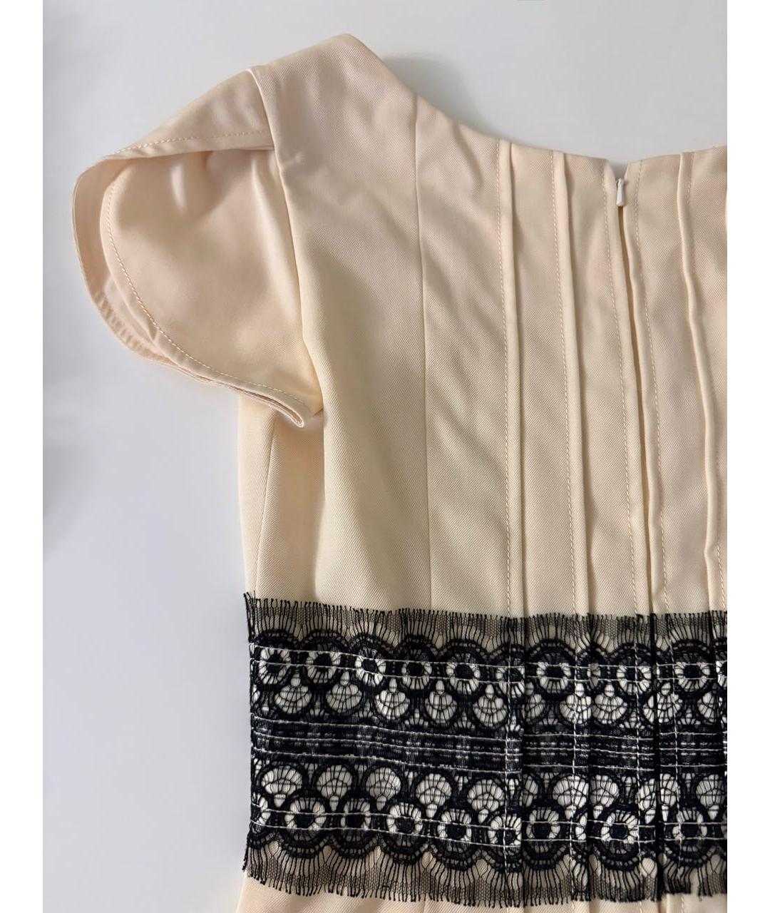 CAROLINA HERRERA Белое шелковое коктейльное платье, фото 3