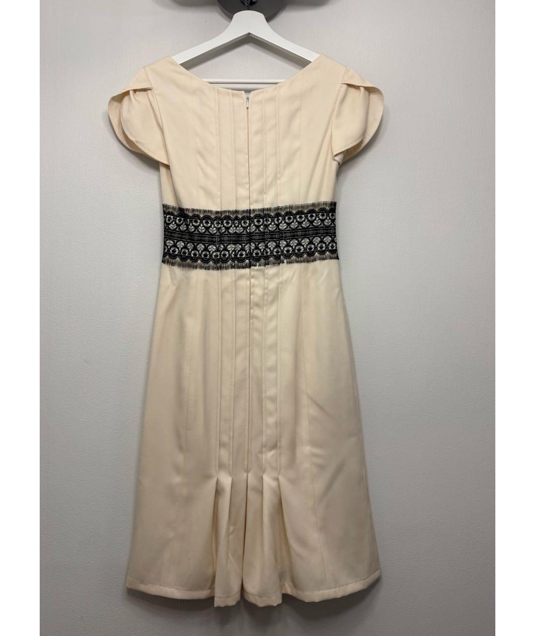 CAROLINA HERRERA Белое шелковое коктейльное платье, фото 2