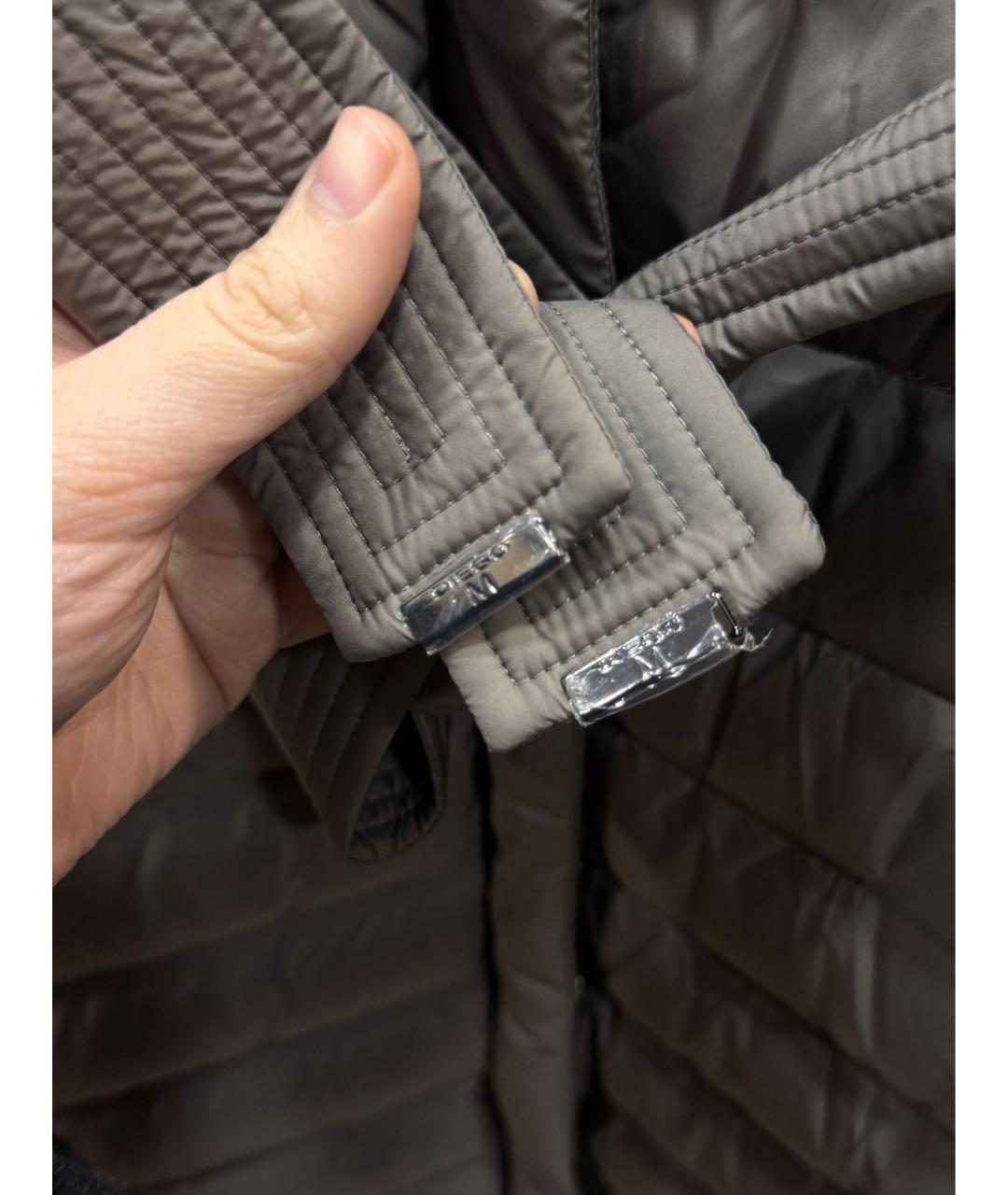 DIEGO M Бежевый полиэстеровый пуховик, фото 7