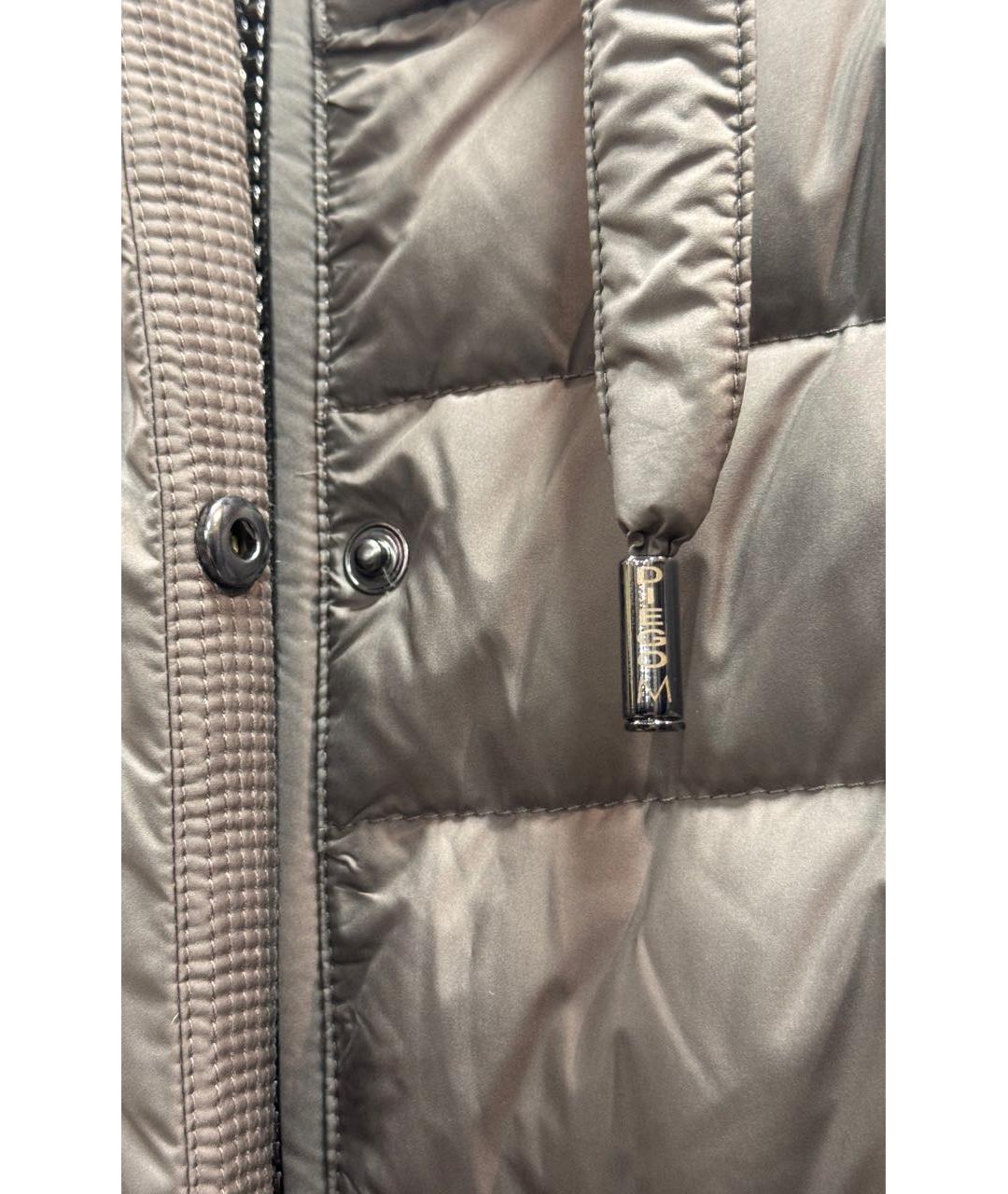 DIEGO M Бежевый полиэстеровый пуховик, фото 5