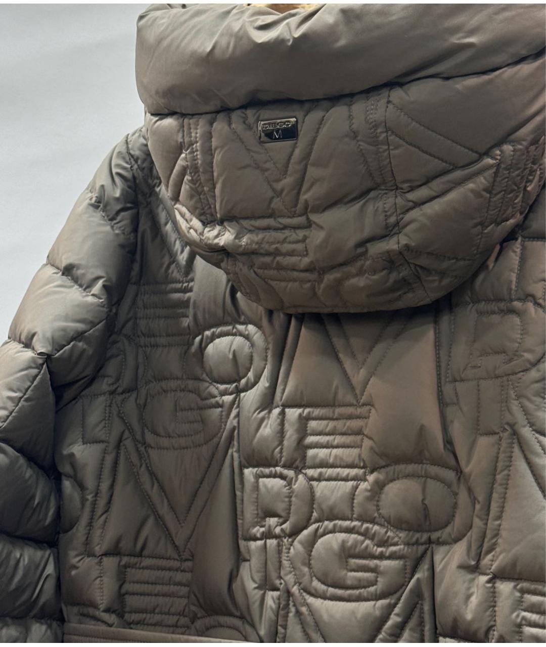 DIEGO M Бежевый полиэстеровый пуховик, фото 8