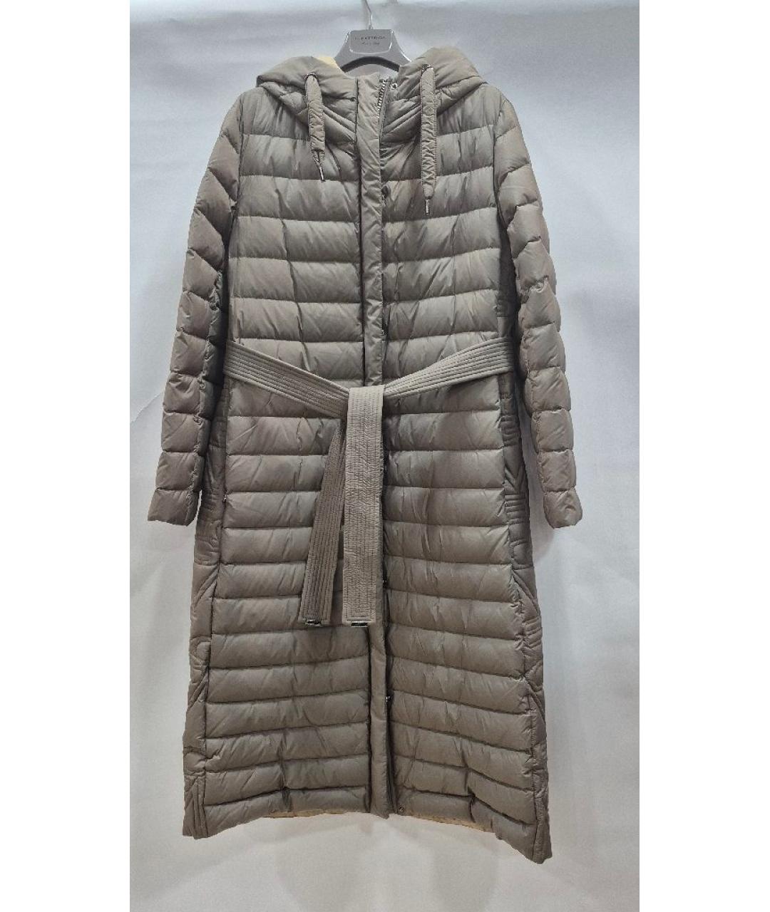 DIEGO M Бежевый полиэстеровый пуховик, фото 10