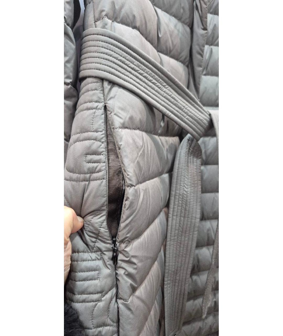 DIEGO M Бежевый полиэстеровый пуховик, фото 6