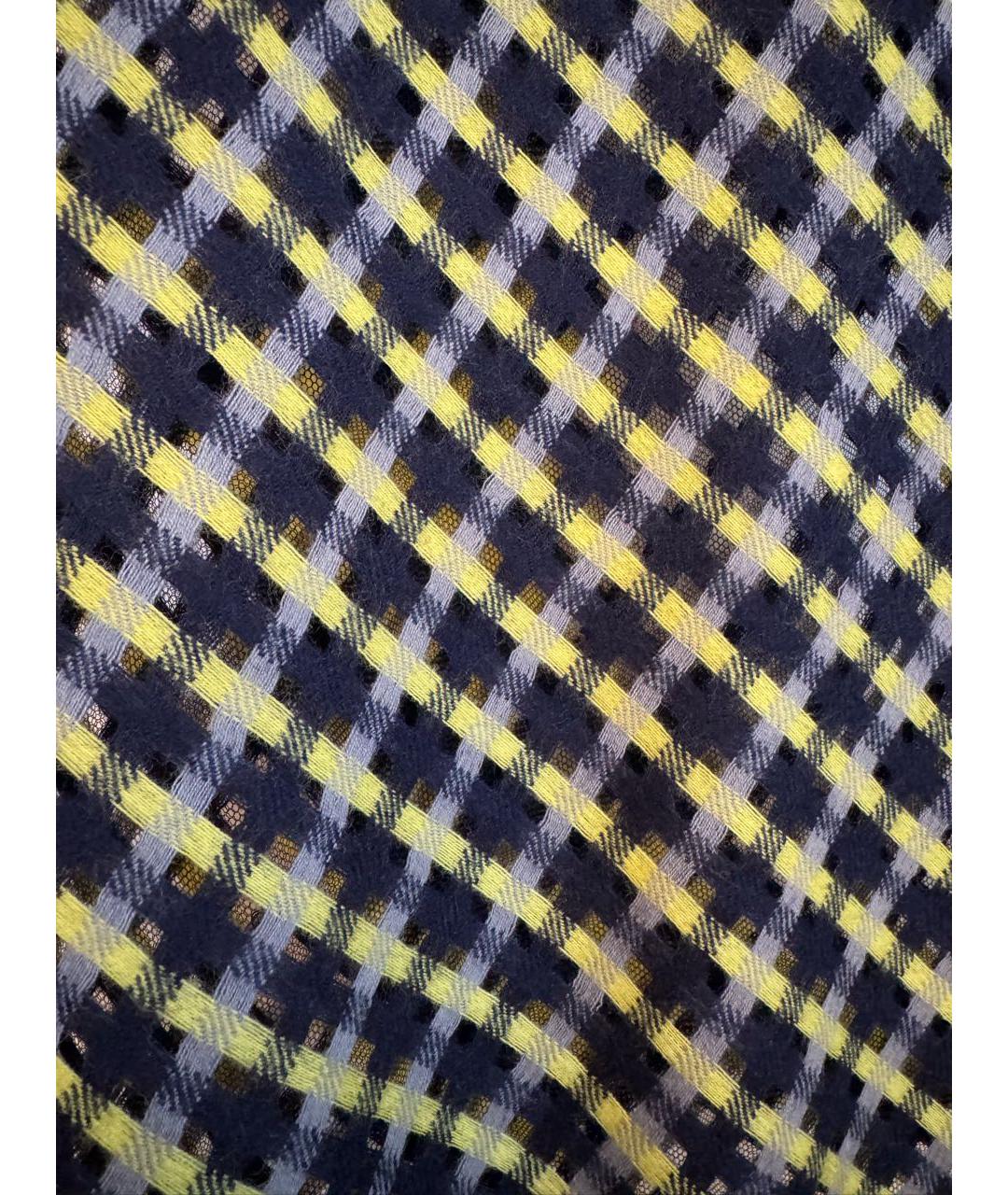 VERSACE Синяя шерстяная юбка миди, фото 2