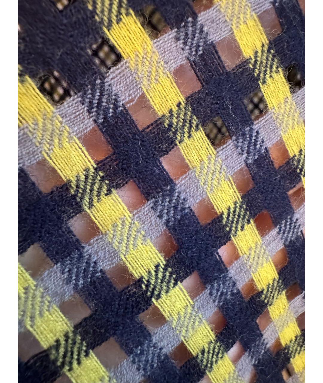 VERSACE Синяя шерстяная юбка миди, фото 5