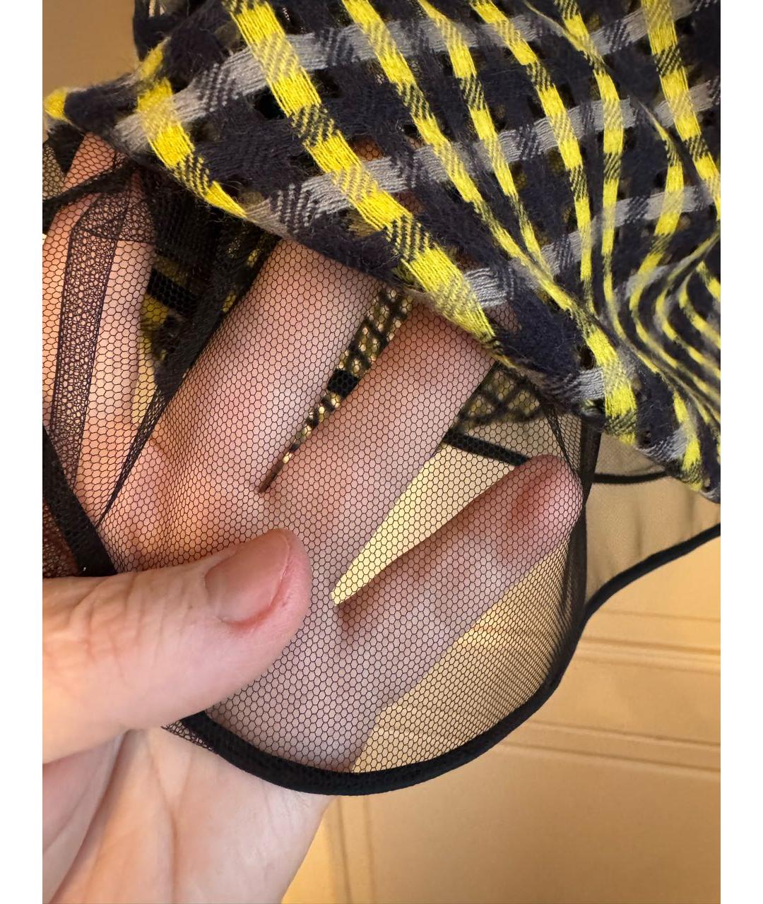 VERSACE Синяя шерстяная юбка миди, фото 6