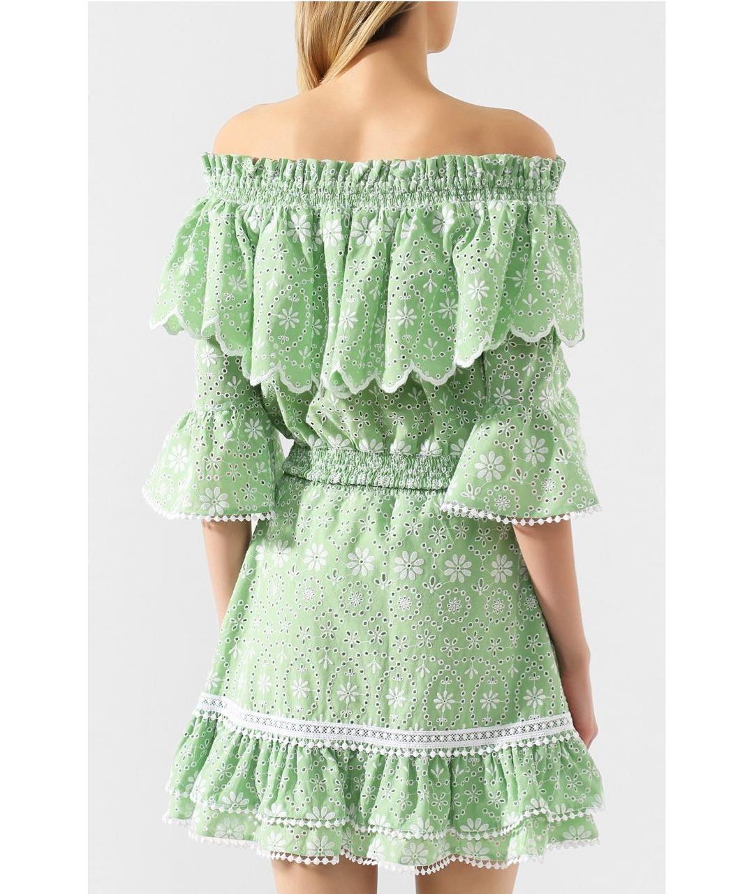 CHARO RUIZ Зеленый хлопковый корсет, фото 3