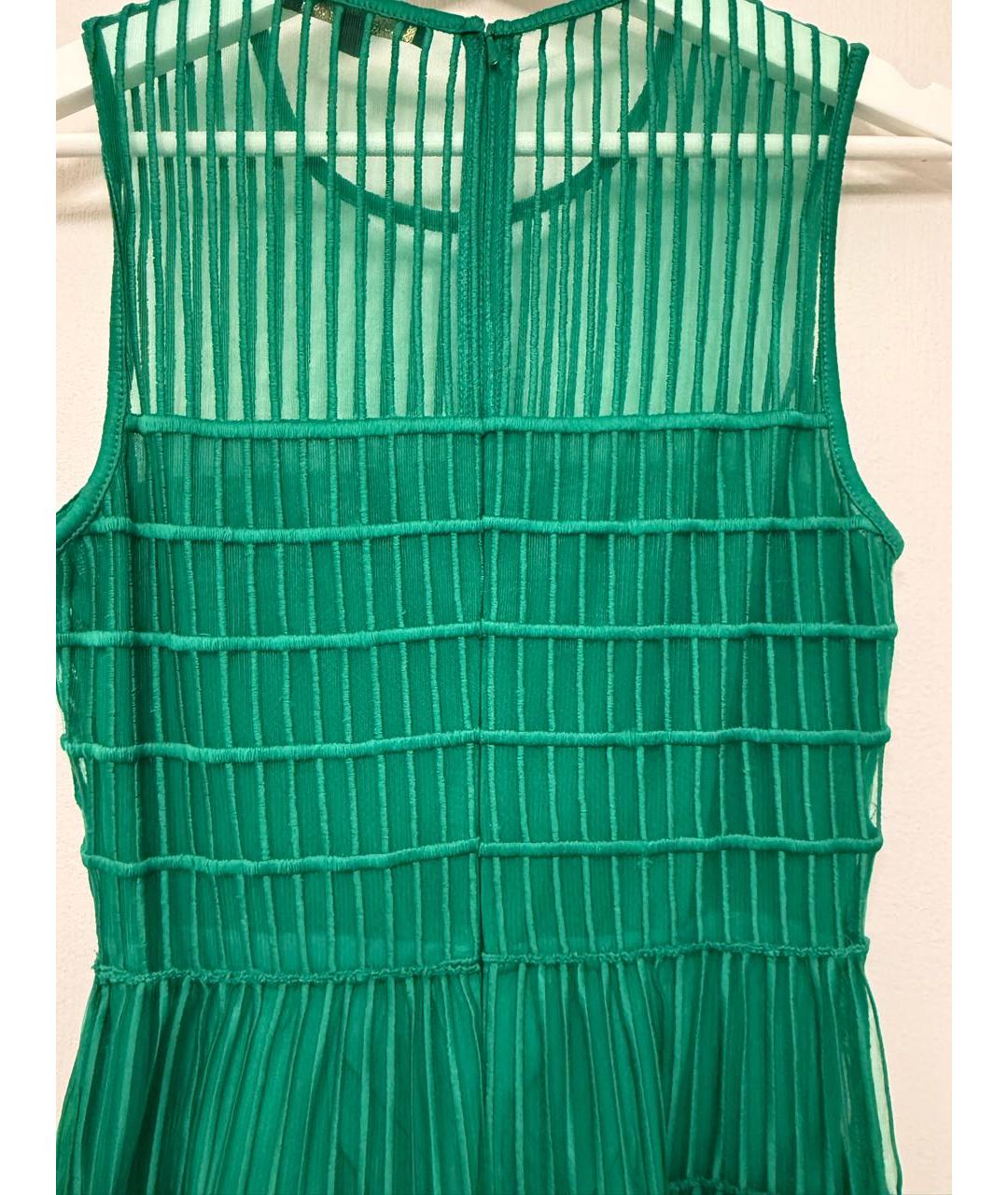 MAJE Зеленые полиамидовое повседневное платье, фото 5