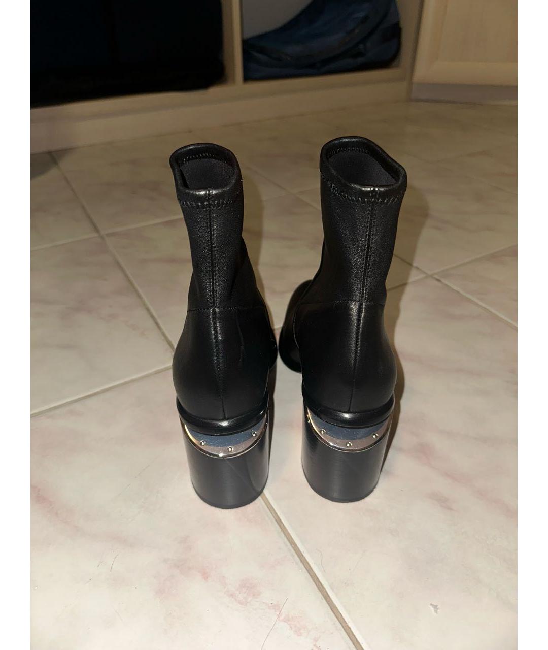 ALEXANDER WANG Черные кожаные ботинки, фото 4