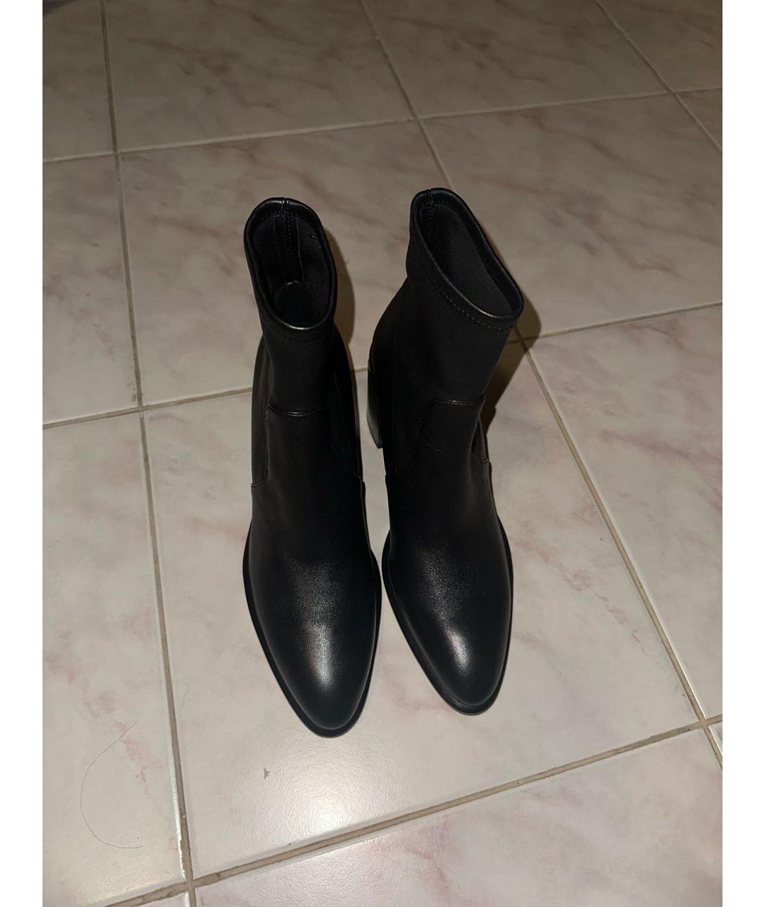 ALEXANDER WANG Черные кожаные ботинки, фото 2