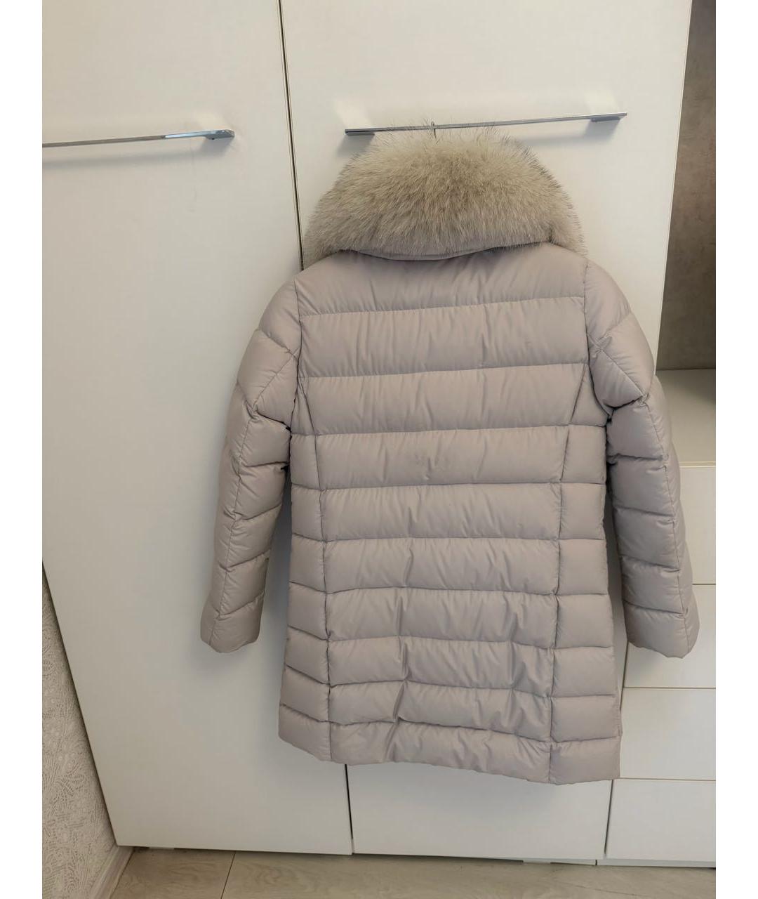 MOORER Бежевый полиэстеровый пуховик, фото 2