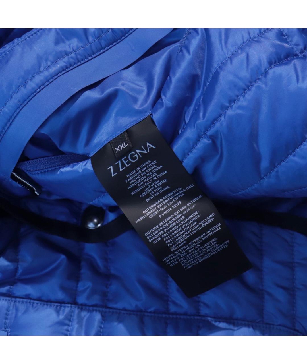 ZZEGNA Синяя полиамидовая куртка, фото 8