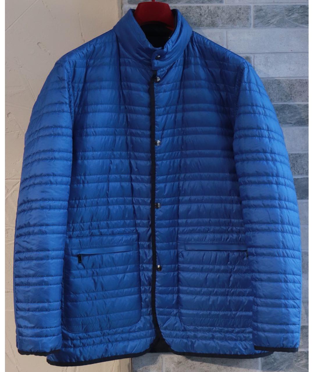 ZZEGNA Синяя полиамидовая куртка, фото 4