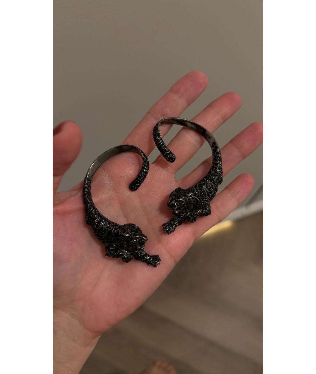 ROBERTO CAVALLI Черные серьги, фото 5