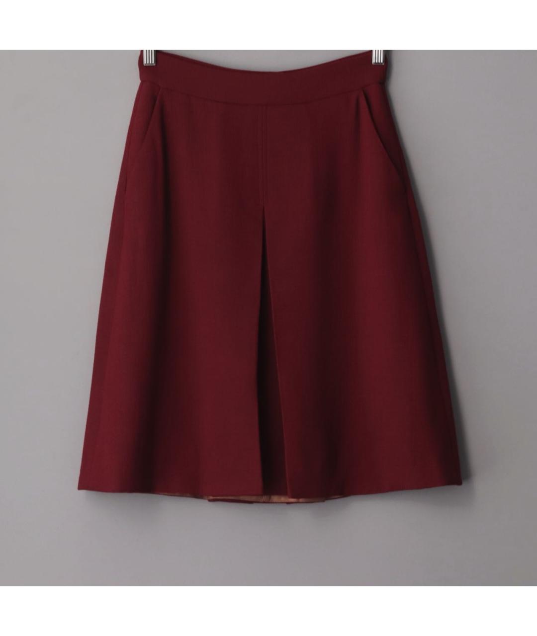 FORTE FORTE Бордовая юбка миди, фото 7