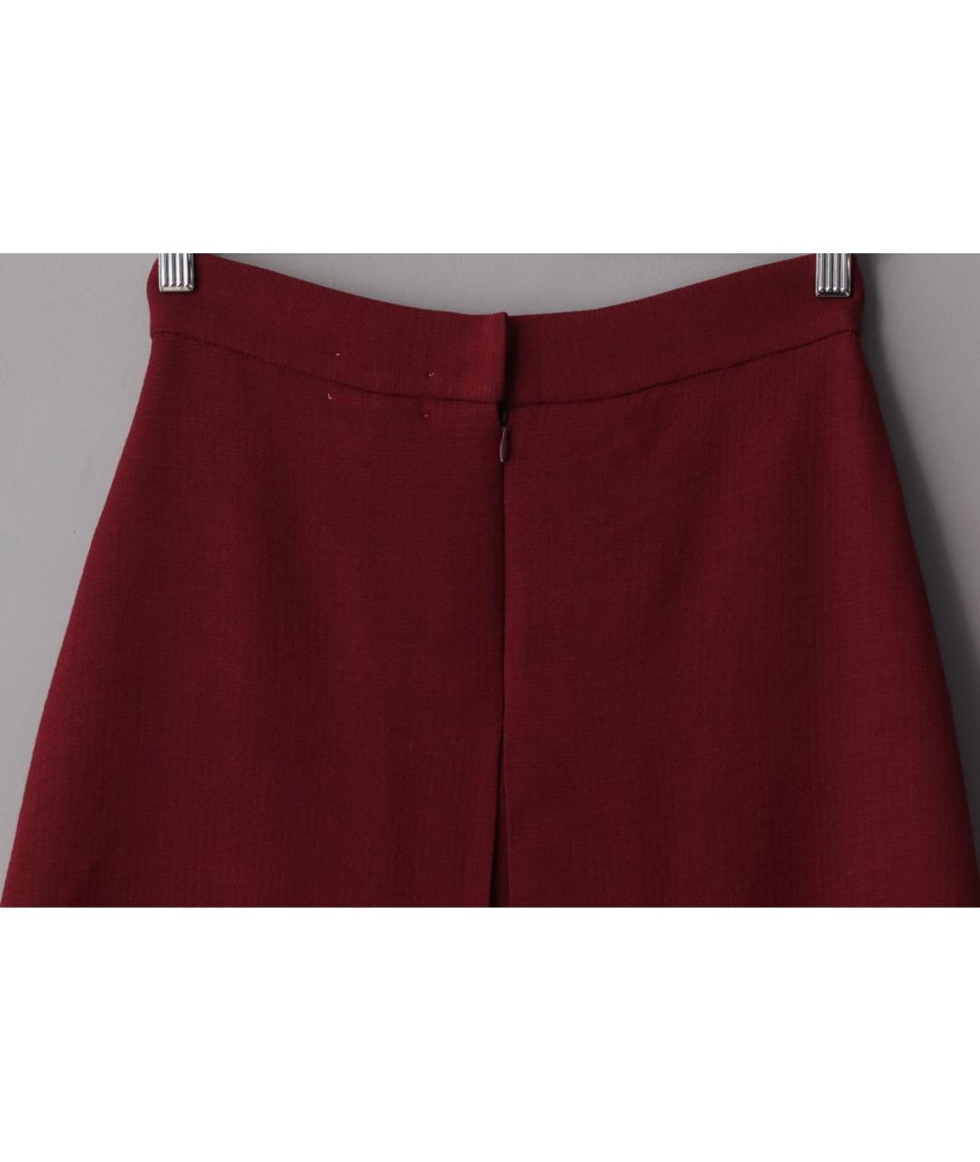 FORTE FORTE Бордовая юбка миди, фото 6