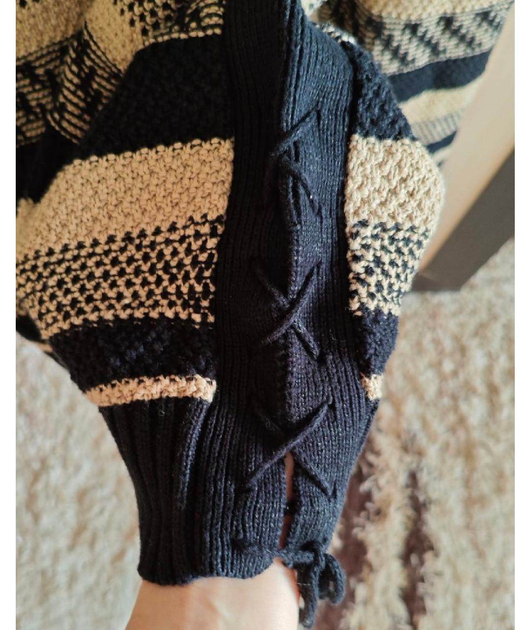 RALPH LAUREN Черный льняной джемпер / свитер, фото 5