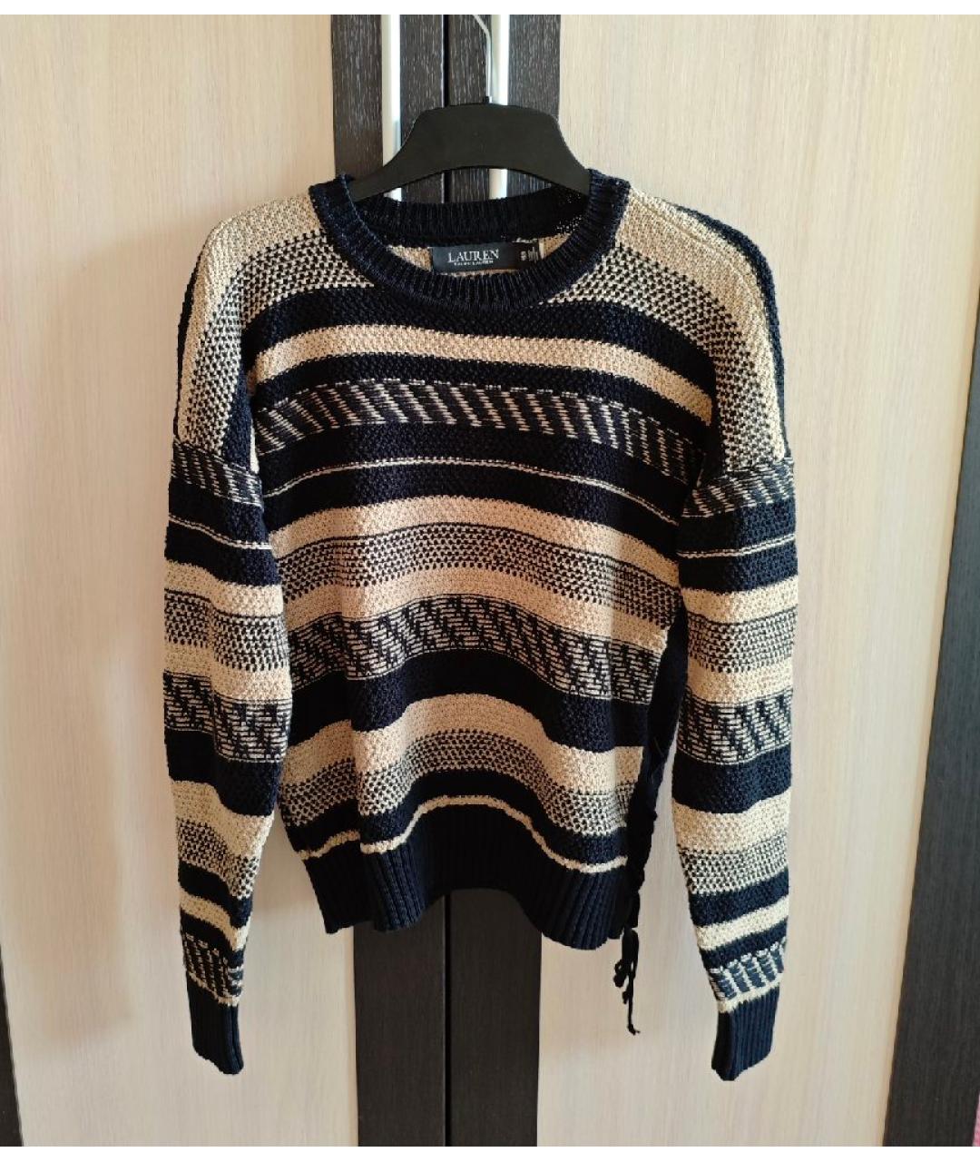 RALPH LAUREN Черный льняной джемпер / свитер, фото 2